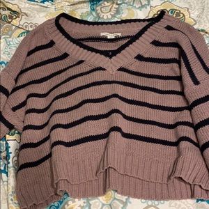 Oversized American eagle cropped sweater